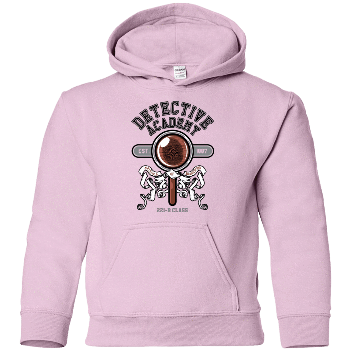 Sweatshirts Light Pink / YS Detective Academy Youth Hoodie