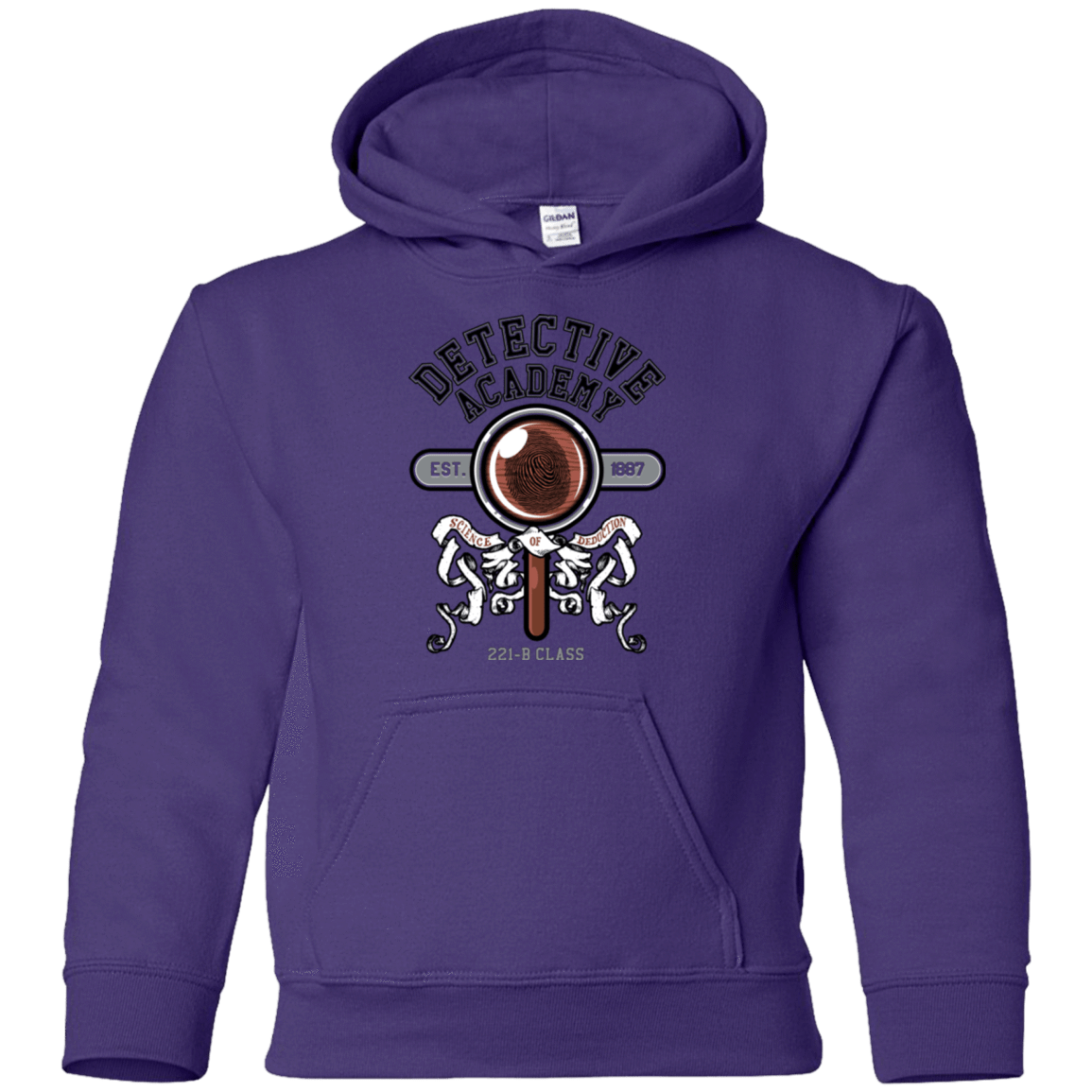 Sweatshirts Purple / YS Detective Academy Youth Hoodie