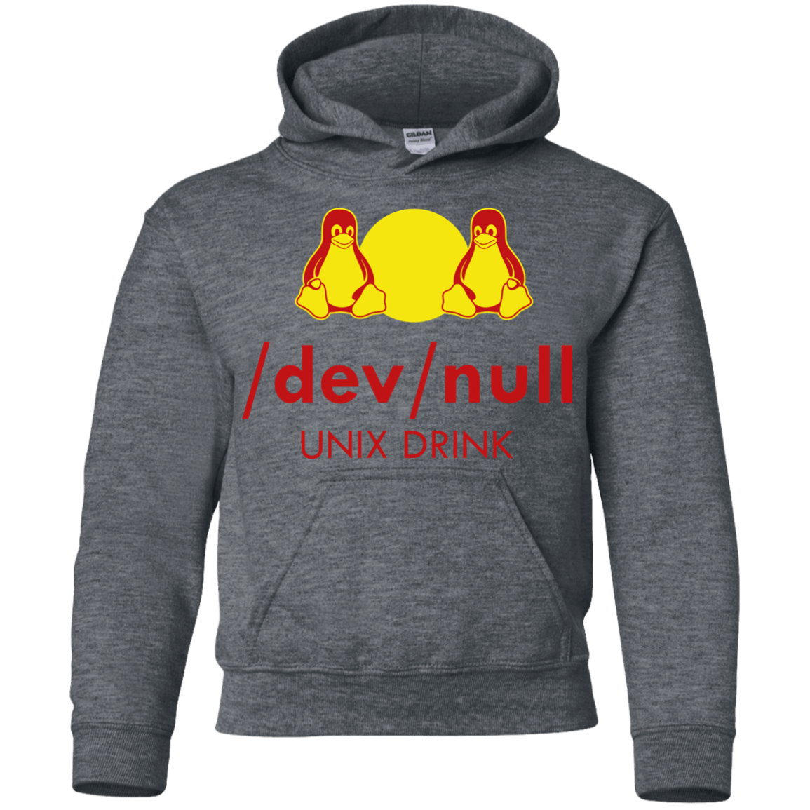 Sweatshirts Dark Heather / YS Dev null Youth Hoodie