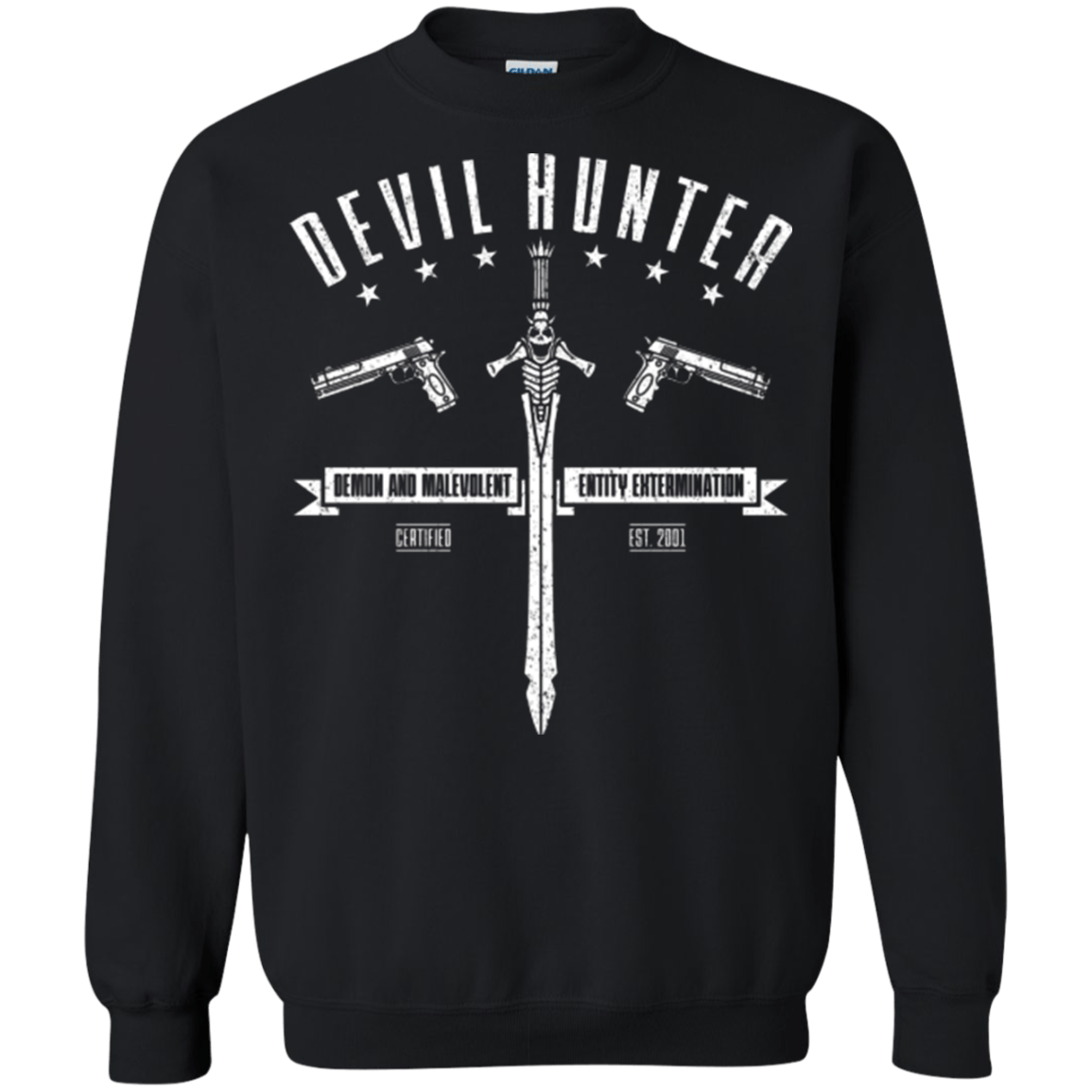 Sweatshirts Black / Small Devil hunter Crewneck Sweatshirt