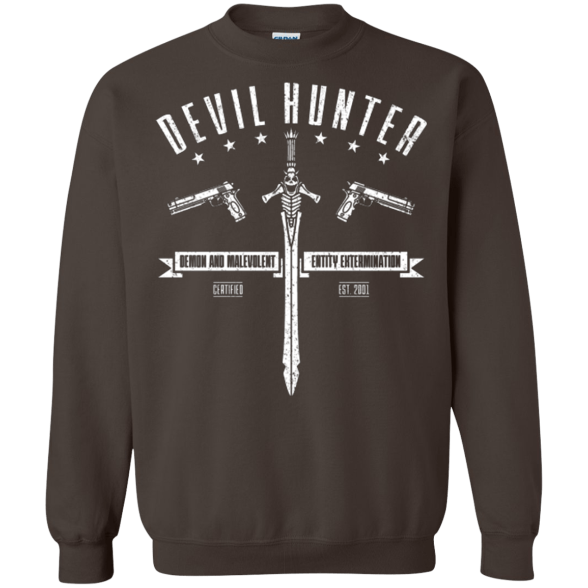 Sweatshirts Dark Chocolate / Small Devil hunter Crewneck Sweatshirt