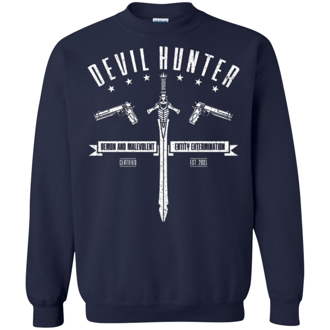 Sweatshirts Navy / Small Devil hunter Crewneck Sweatshirt
