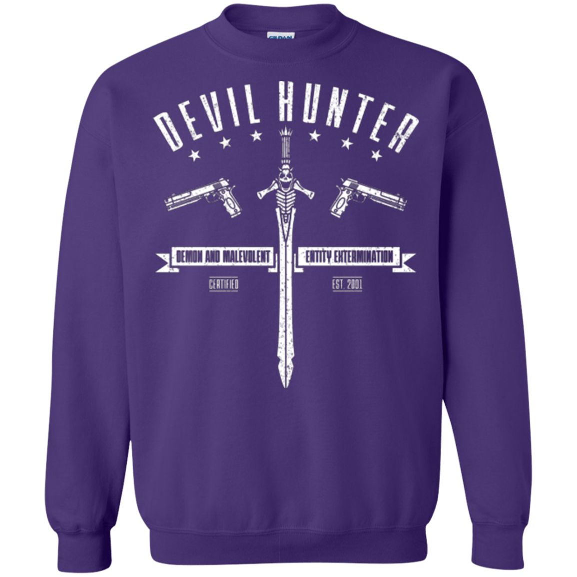 Sweatshirts Purple / Small Devil hunter Crewneck Sweatshirt
