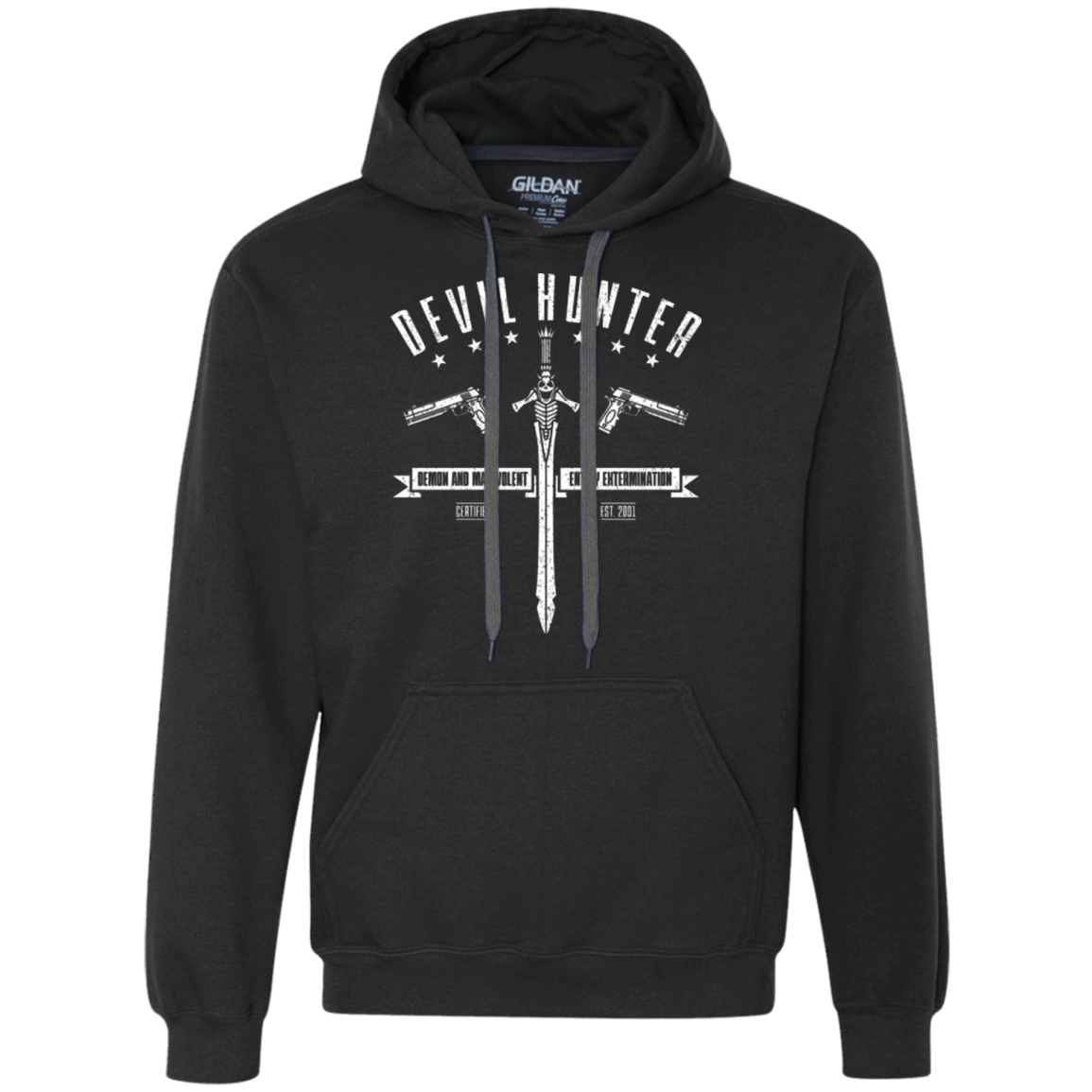 Sweatshirts Black / Small Devil hunter Premium Fleece Hoodie