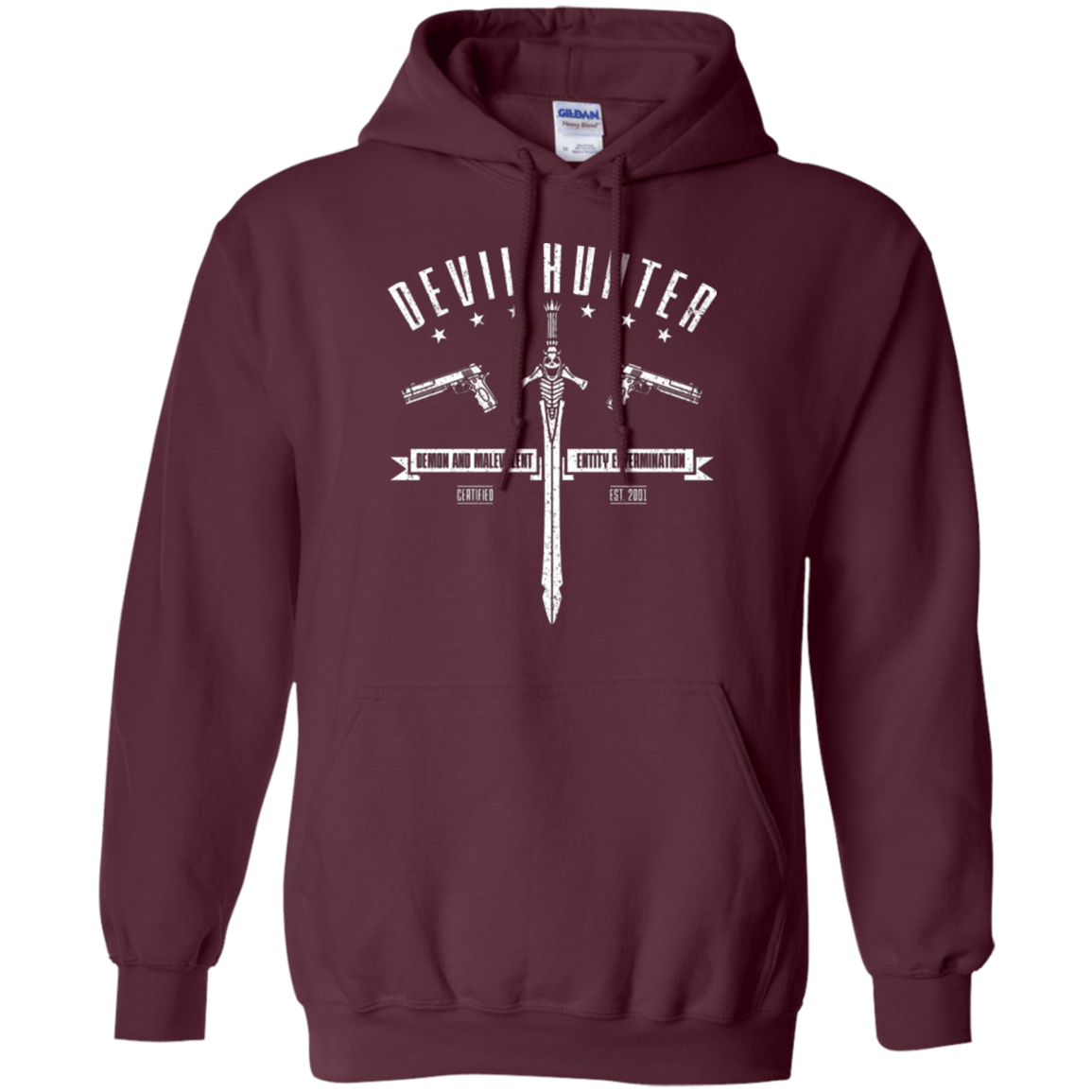 Sweatshirts Maroon / Small Devil hunter Pullover Hoodie