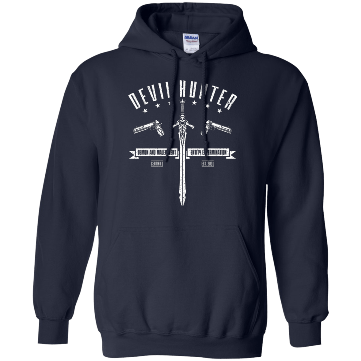 Sweatshirts Navy / Small Devil hunter Pullover Hoodie