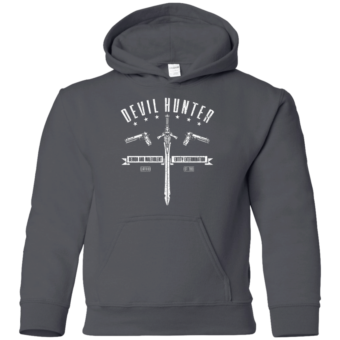 Sweatshirts Charcoal / YS Devil hunter Youth Hoodie
