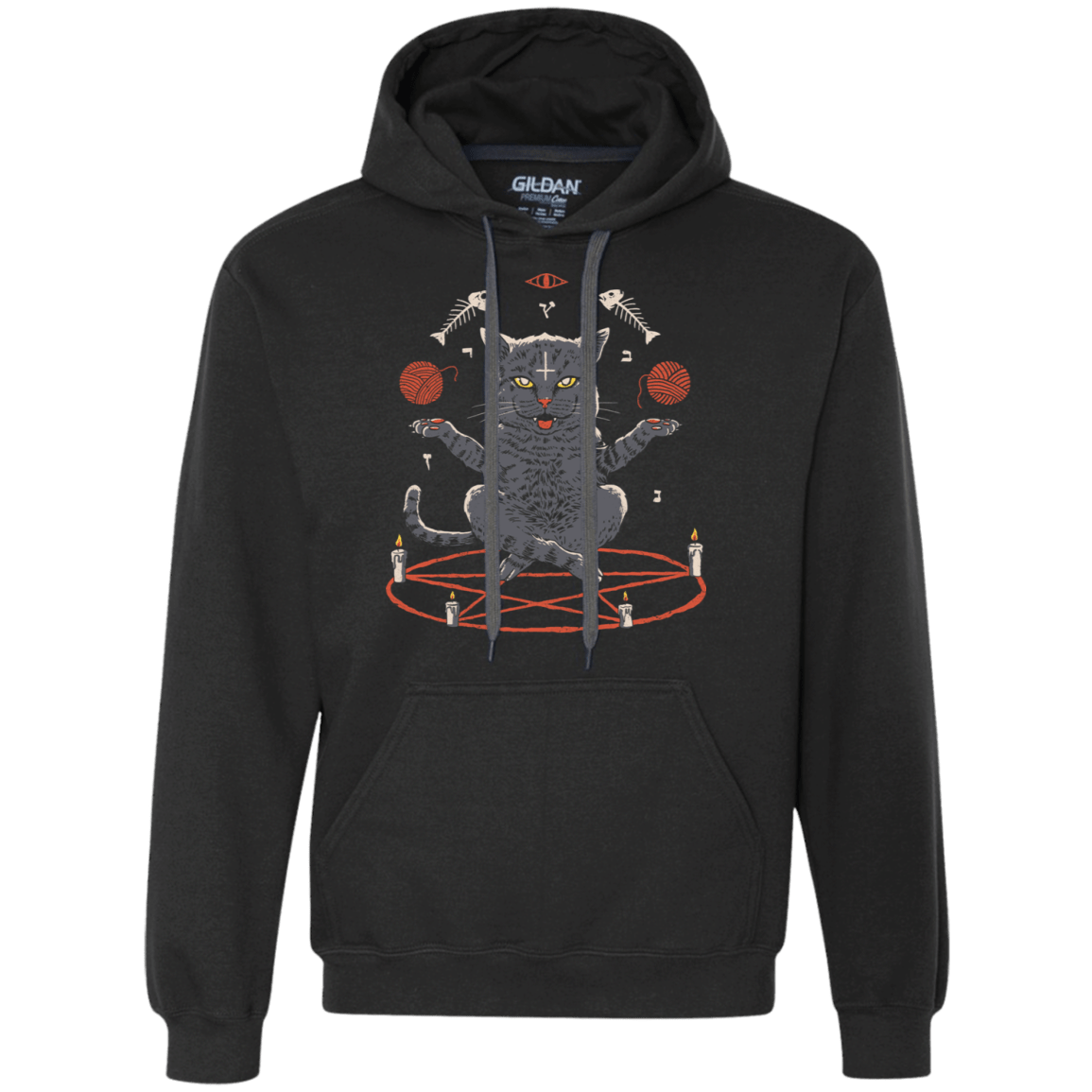 Sweatshirts Black / S Devious Cat Premium Fleece Hoodie