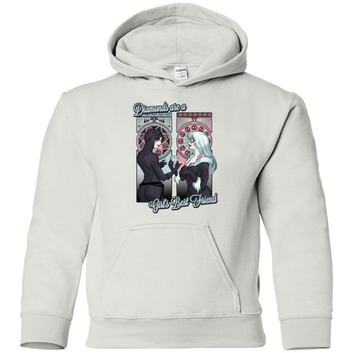 Sweatshirts White / YS Diamonds are a Girl's Best Friend Youth Hoodie
