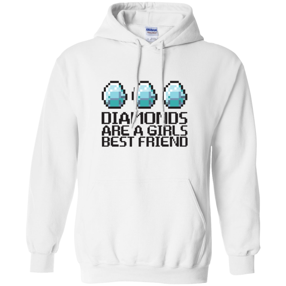 Diamonds Are A Girls Best Friend Pullover Hoodie