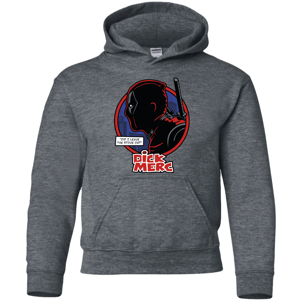 Sweatshirts Dark Heather / YS Dick Merc Youth Hoodie