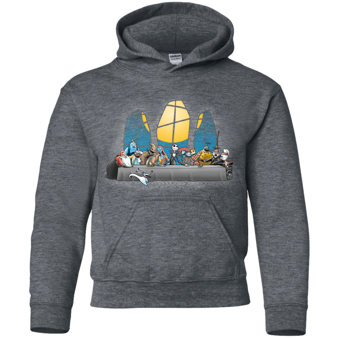 Sweatshirts Dark Heather / YS Dinner Before Christmas Youth Hoodie
