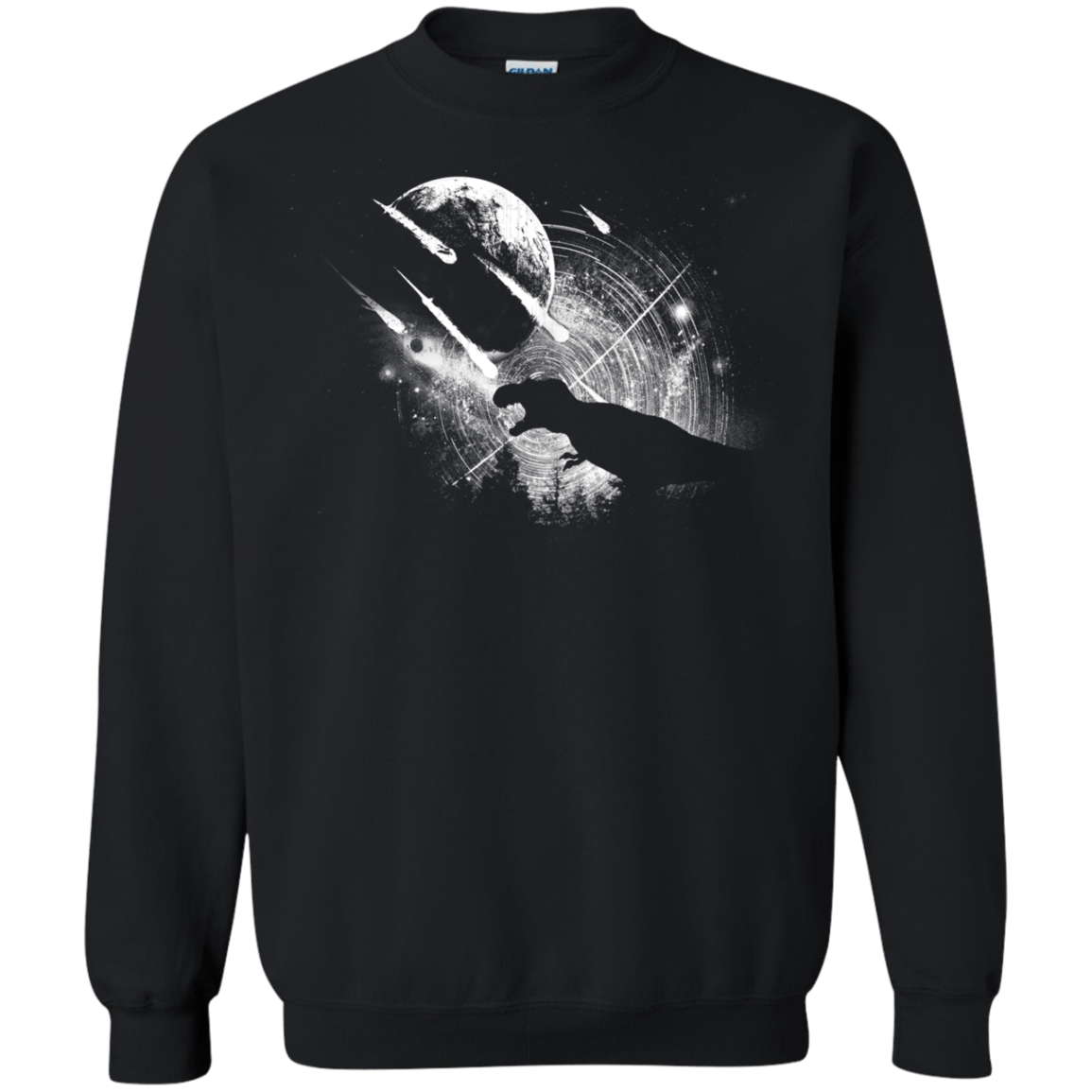 Sweatshirts Black / Small Dino death Crewneck Sweatshirt
