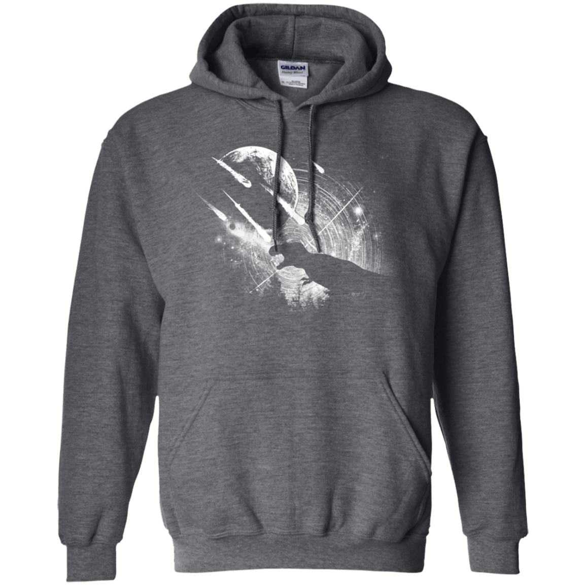 Sweatshirts Dark Heather / Small Dino death Pullover Hoodie