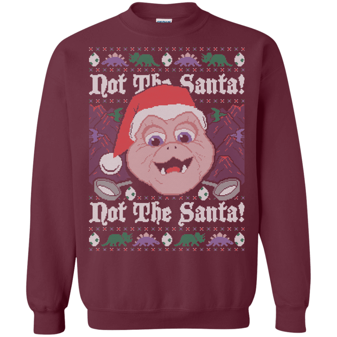 Sweatshirts Maroon / Small Dinosaurs Crewneck Sweatshirt