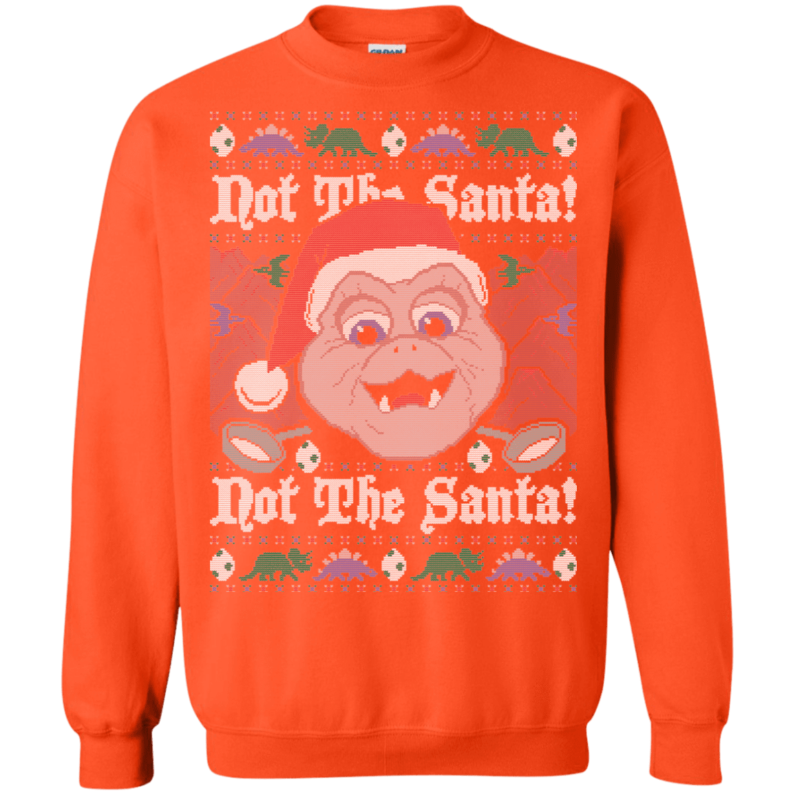 Sweatshirts Orange / Small Dinosaurs Crewneck Sweatshirt