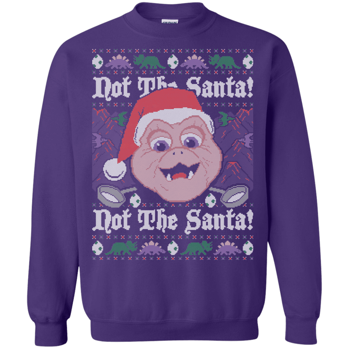 Sweatshirts Purple / Small Dinosaurs Crewneck Sweatshirt