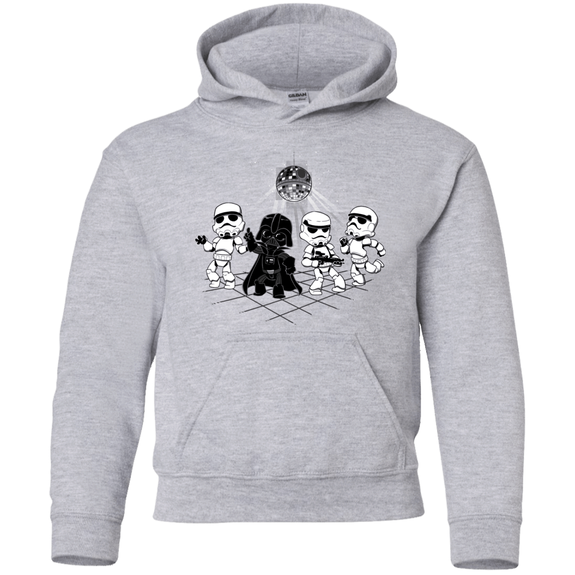Sweatshirts Sport Grey / YS Disco Dark Side Youth Hoodie