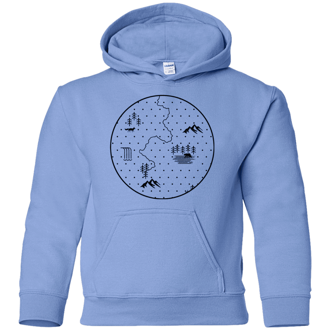 Sweatshirts Carolina Blue / YS Discovering Nature Youth Hoodie