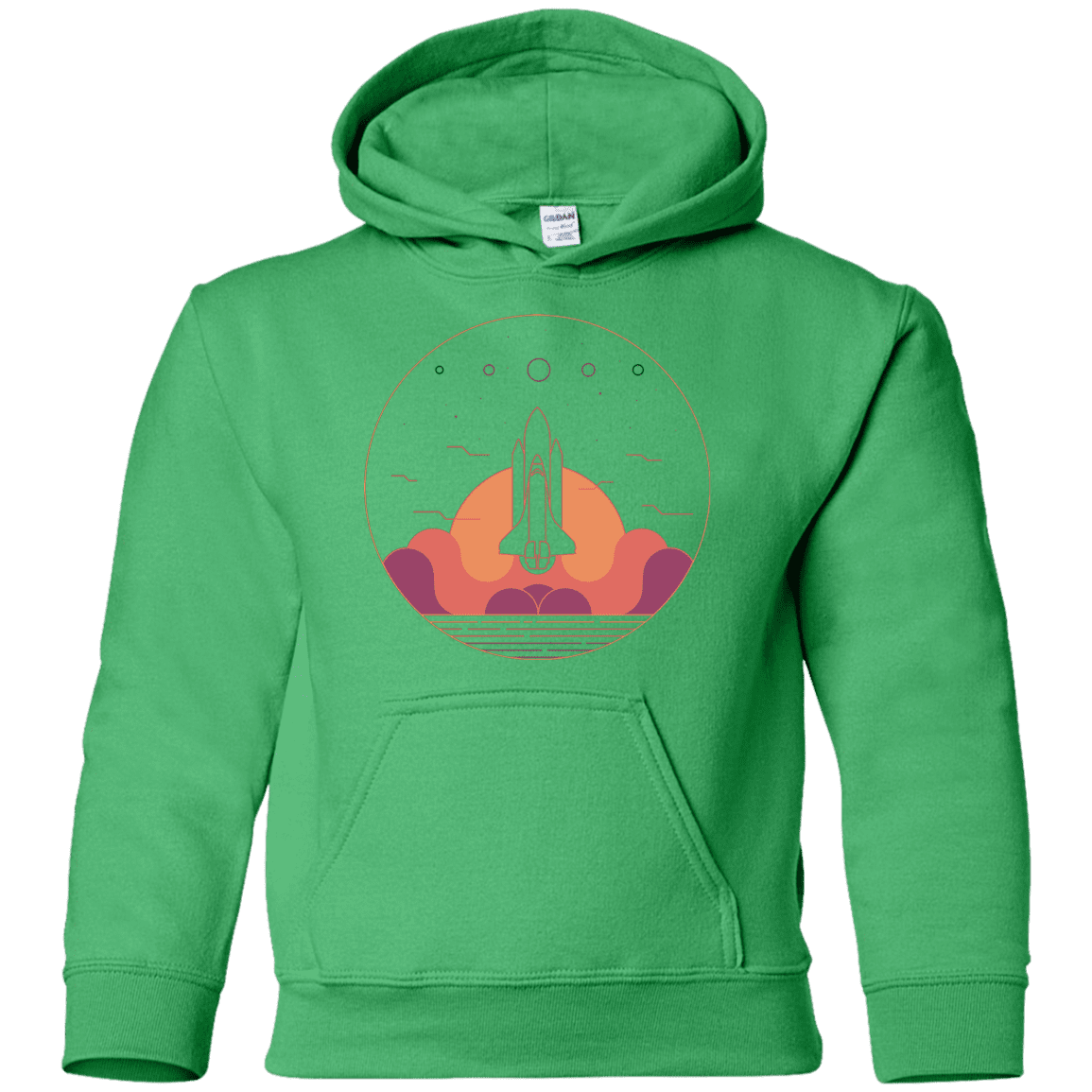Sweatshirts Irish Green / YS Discovery Star Youth Hoodie