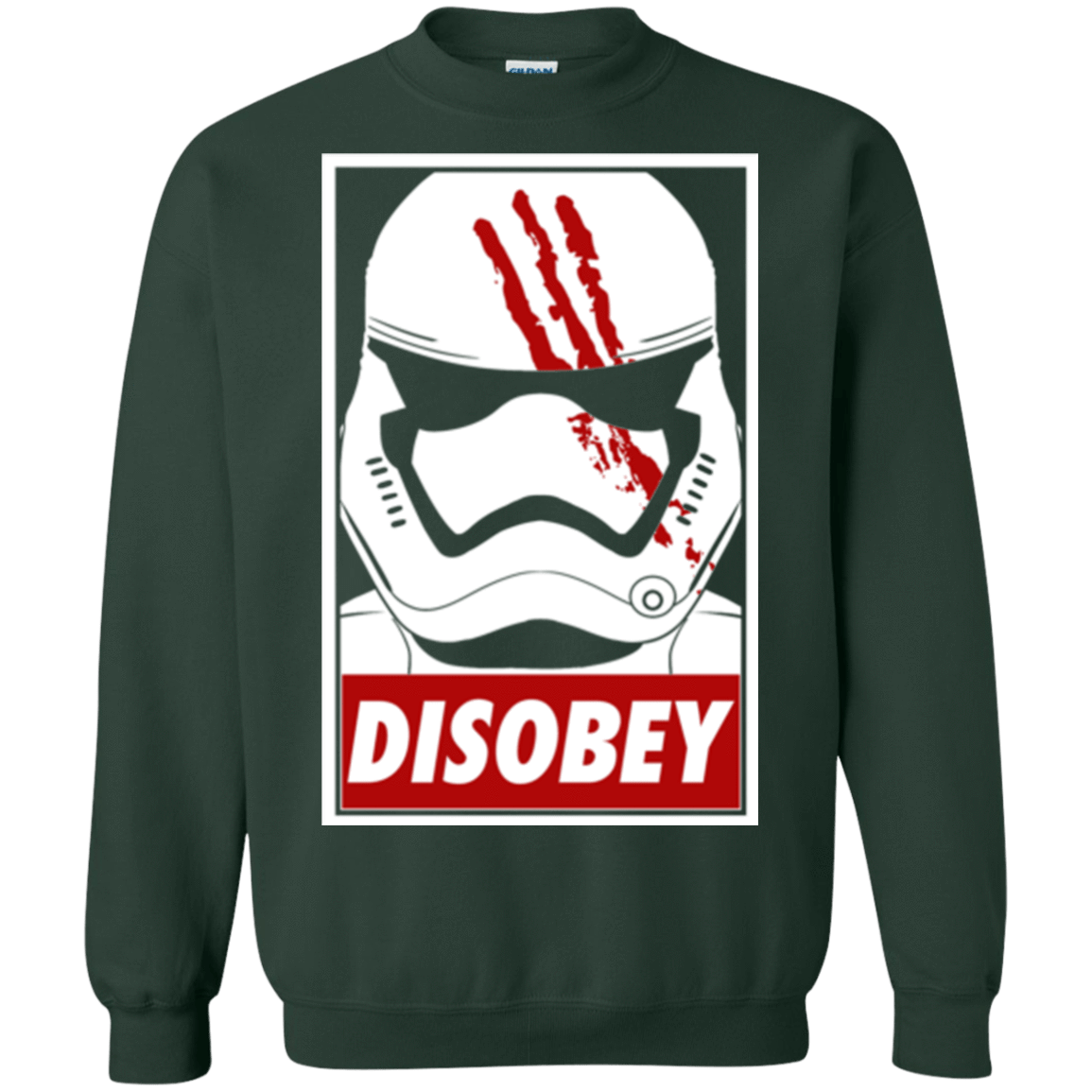 Sweatshirts Forest Green / Small Disobey Crewneck Sweatshirt