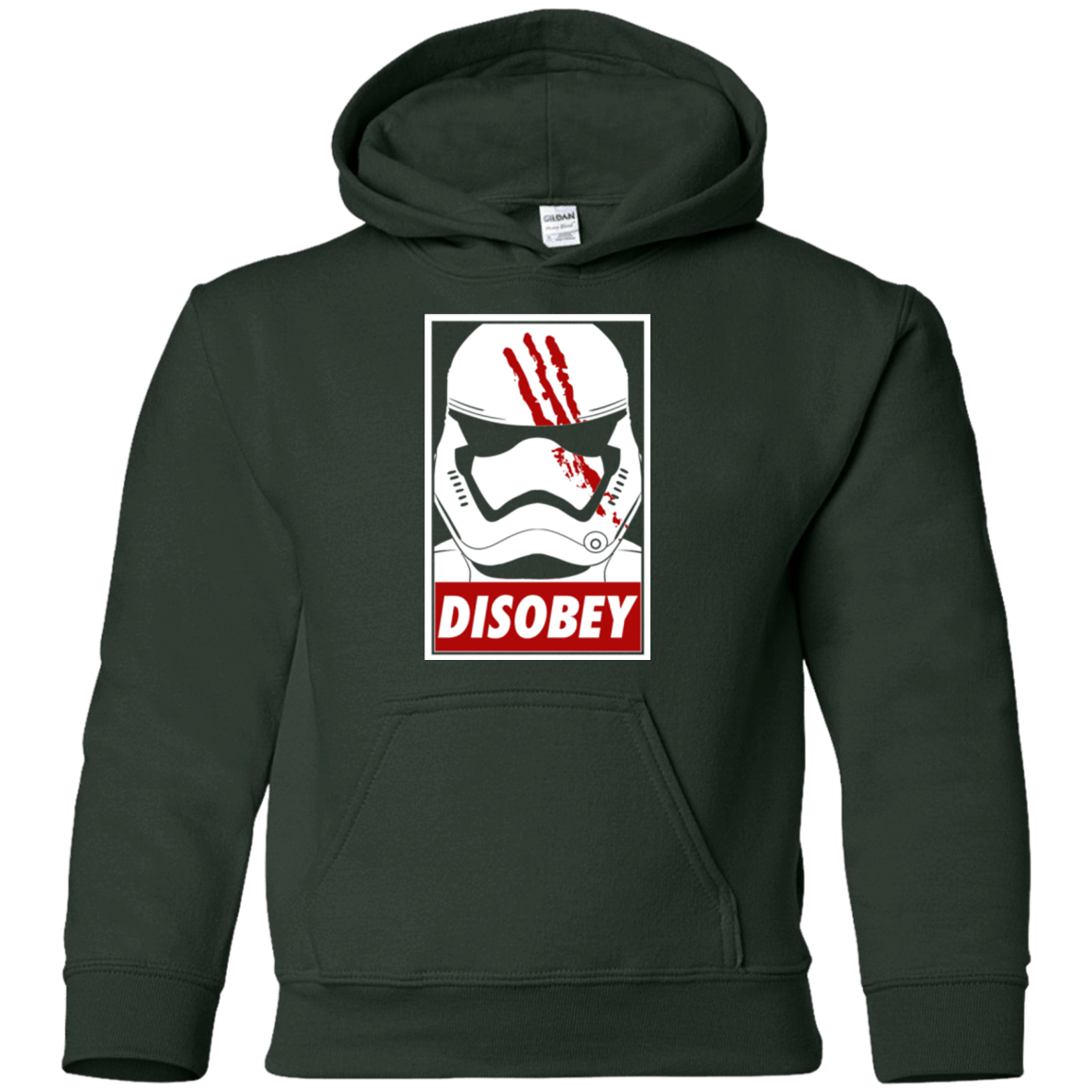 Sweatshirts Forest Green / YS Disobey Youth Hoodie