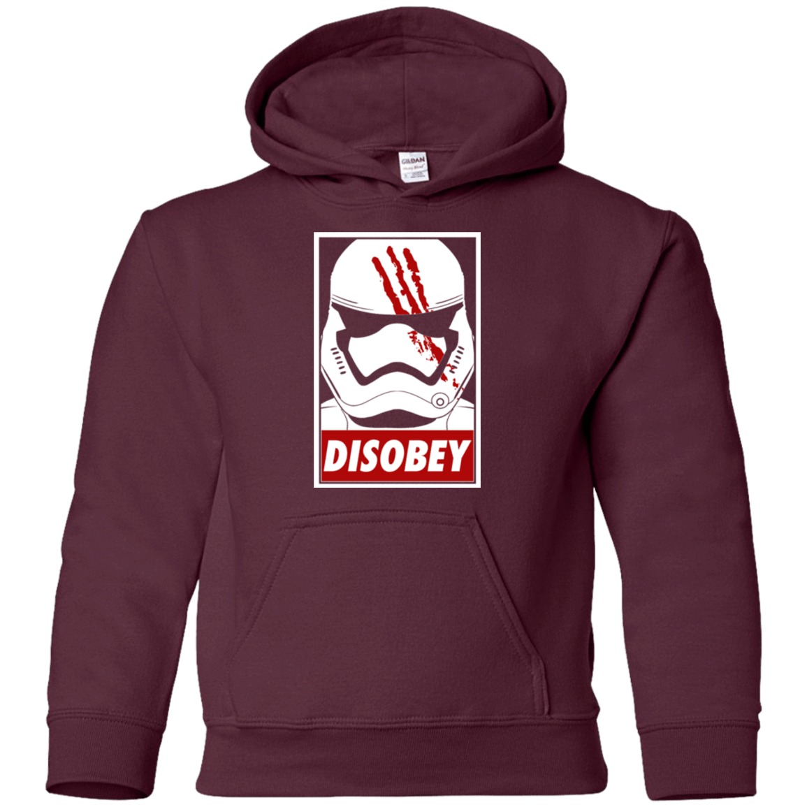 Sweatshirts Maroon / YS Disobey Youth Hoodie