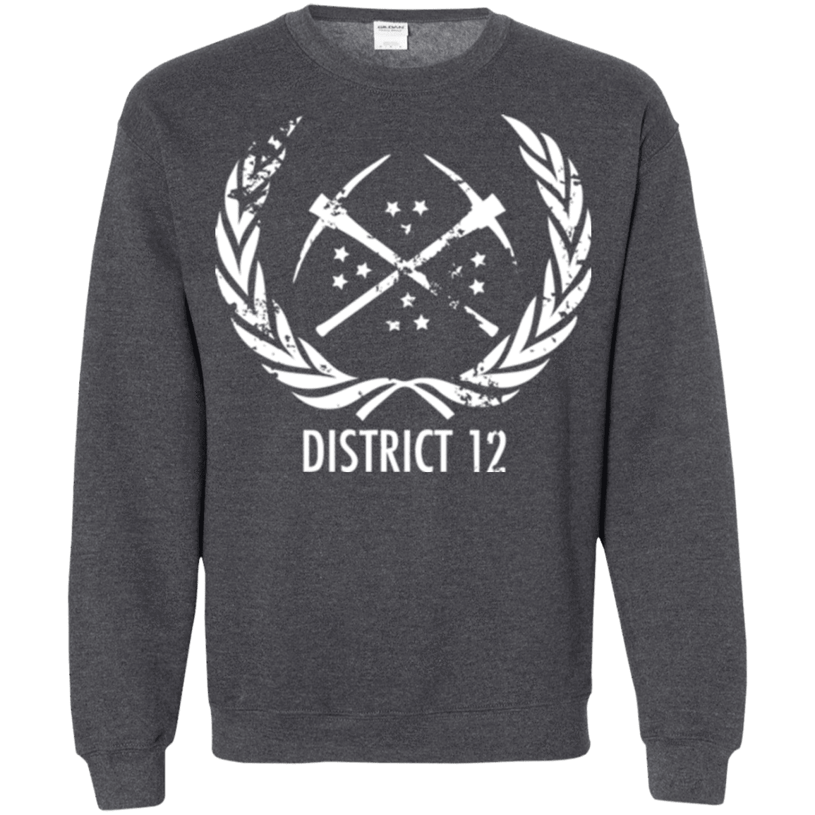Sweatshirts Dark Heather / Small District 12 Crewneck Sweatshirt