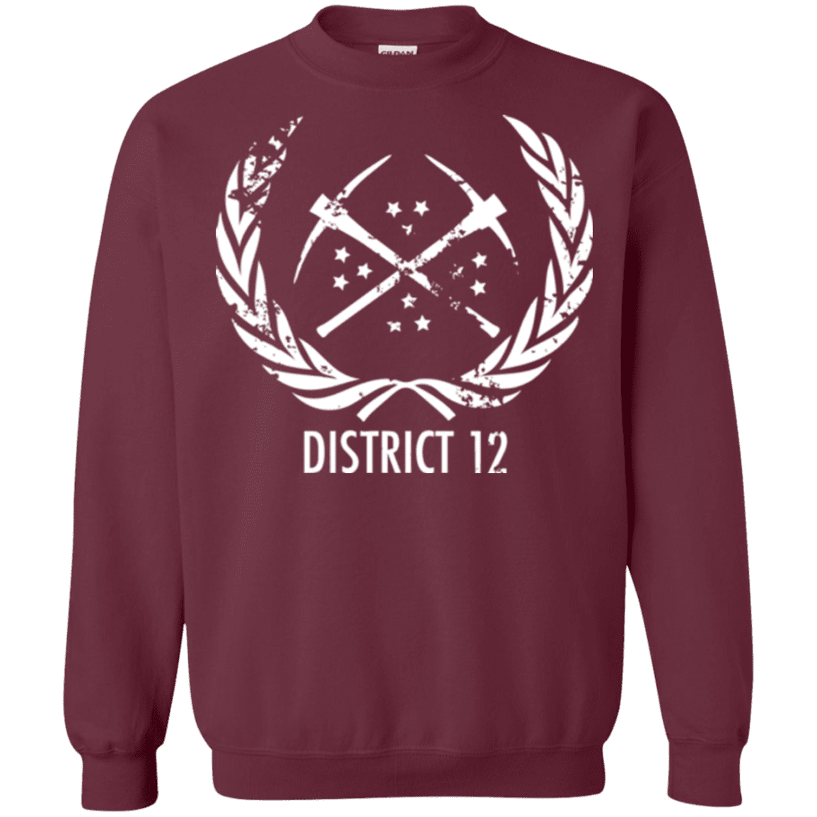 Sweatshirts Maroon / Small District 12 Crewneck Sweatshirt