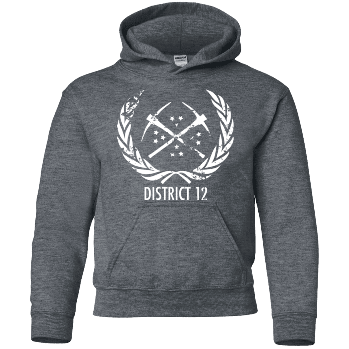 Sweatshirts Dark Heather / YS District 12 Youth Hoodie