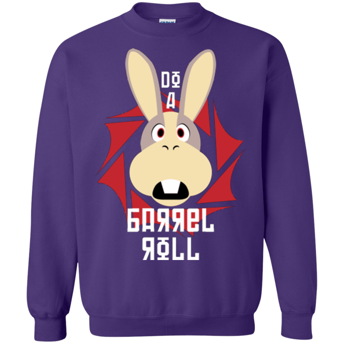 Sweatshirts Purple / S Do A Barrel Roll Crewneck Sweatshirt