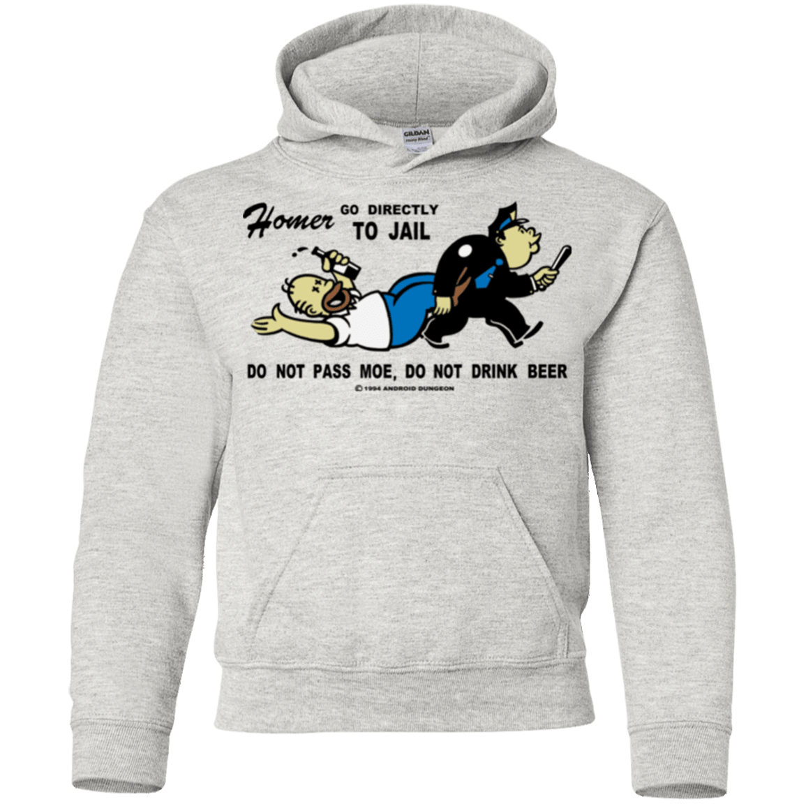 Sweatshirts Ash / YS Do Not Pass Moe Youth Hoodie