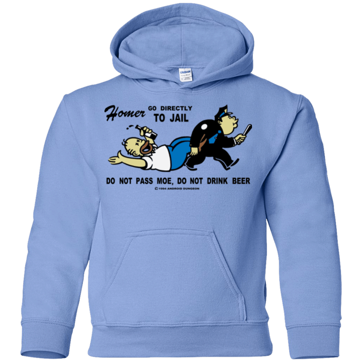 Sweatshirts Carolina Blue / YS Do Not Pass Moe Youth Hoodie