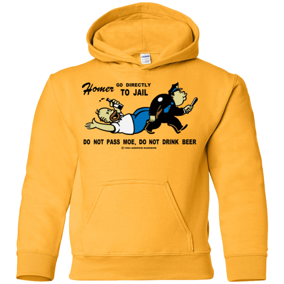 Sweatshirts Gold / YS Do Not Pass Moe Youth Hoodie