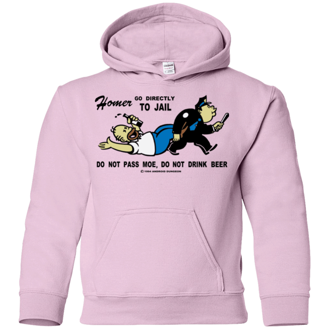 Sweatshirts Light Pink / YS Do Not Pass Moe Youth Hoodie