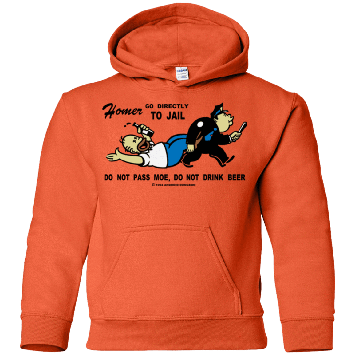 Sweatshirts Orange / YS Do Not Pass Moe Youth Hoodie