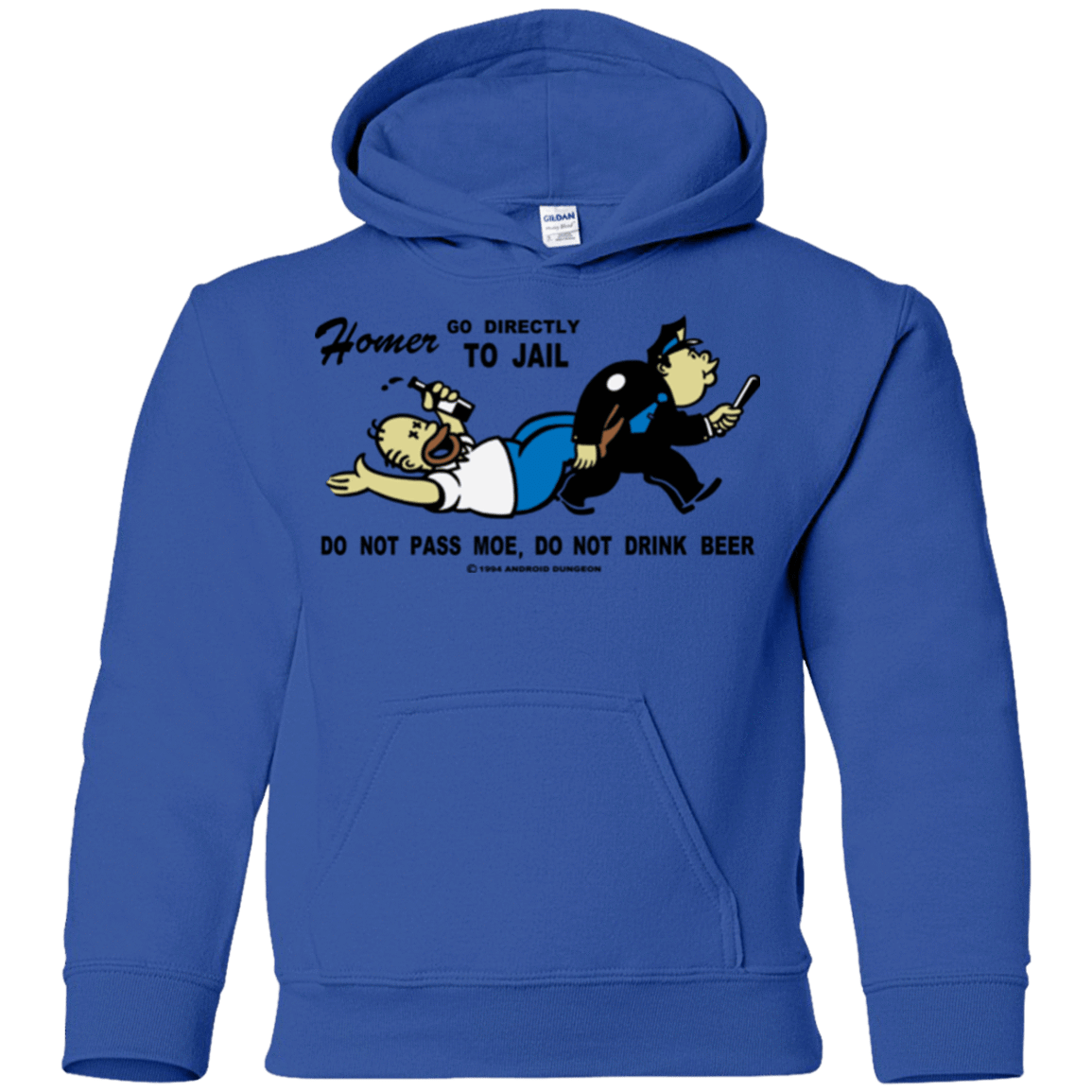 Sweatshirts Royal / YS Do Not Pass Moe Youth Hoodie