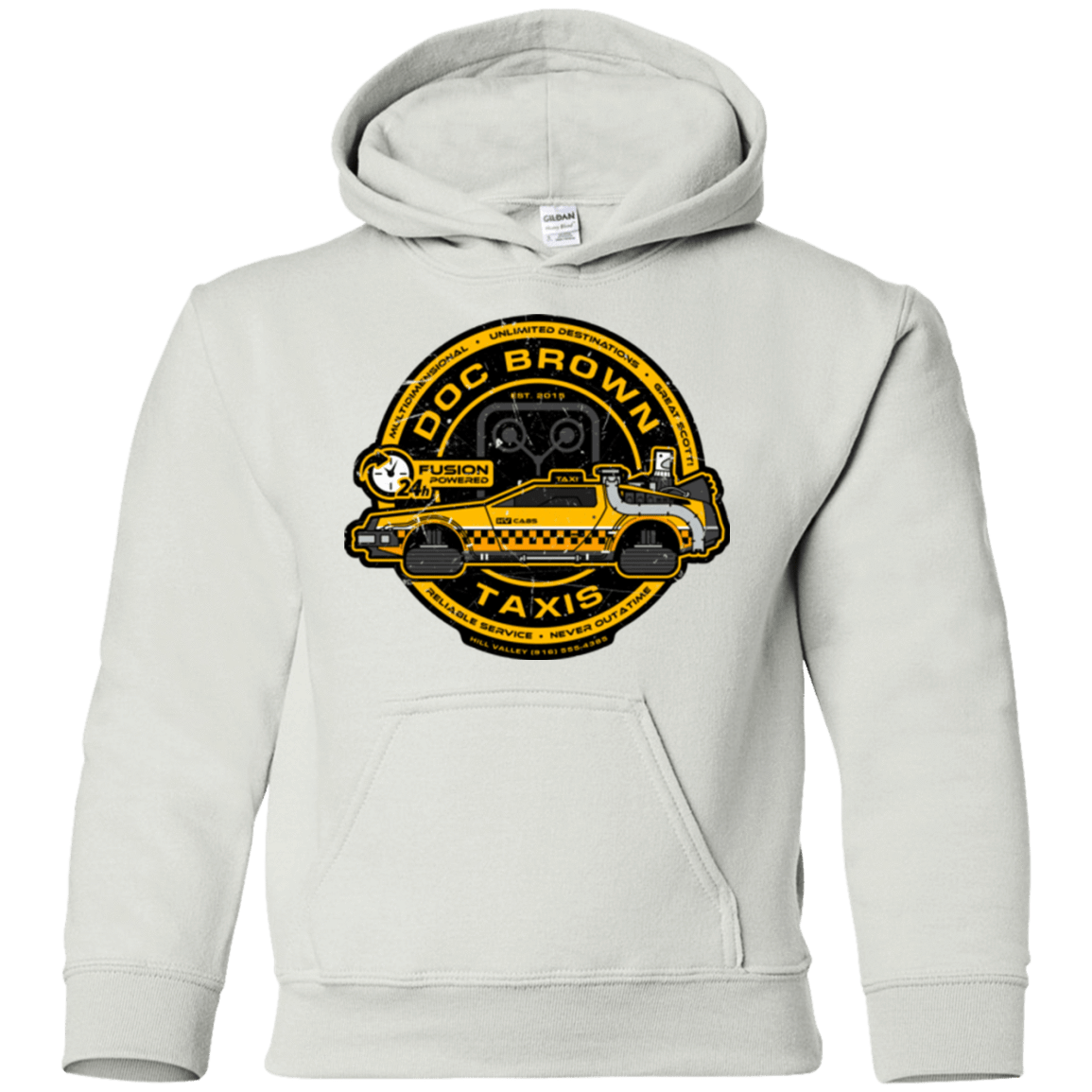 Sweatshirts Doc Brown Taxis Youth Hoodie