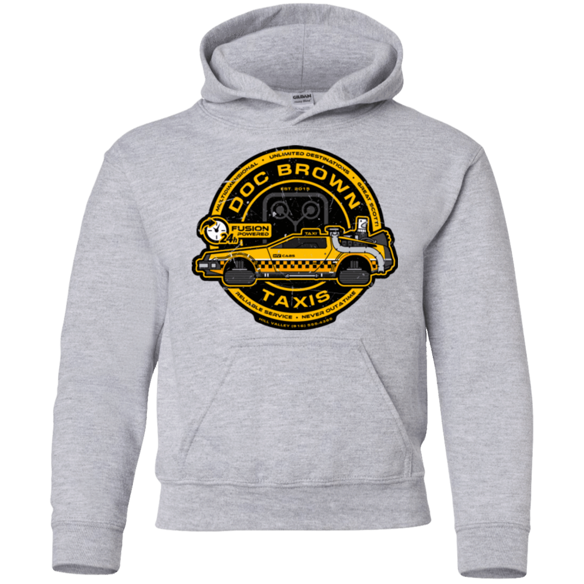 Sweatshirts Sport Grey / YS Doc Brown Taxis Youth Hoodie
