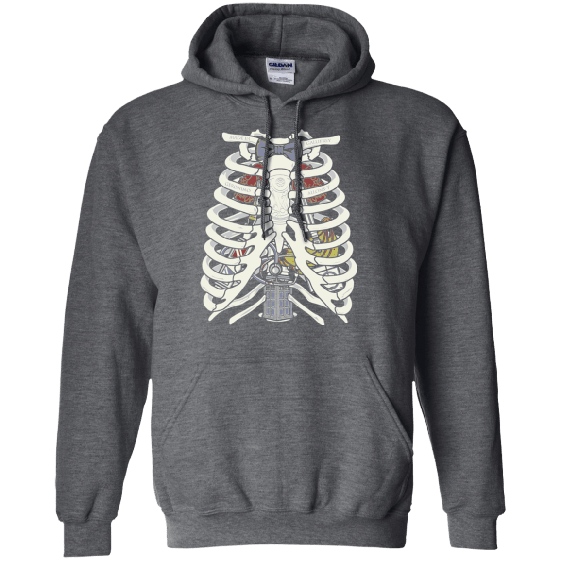 Sweatshirts Dark Heather / Small Doctor Inside Pullover Hoodie