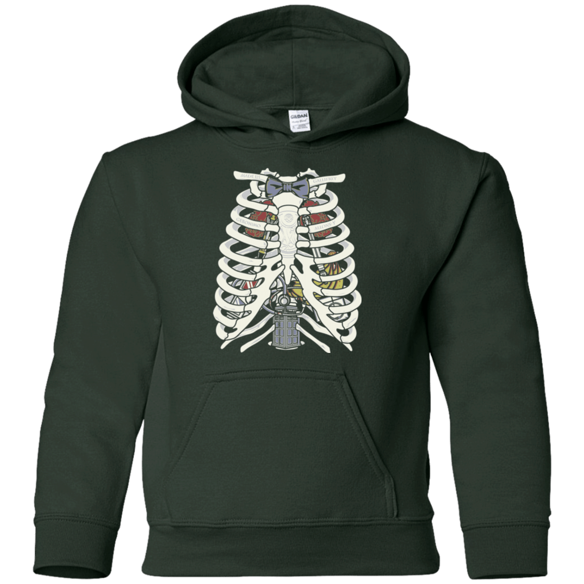 Sweatshirts Forest Green / YS Doctor Inside Youth Hoodie