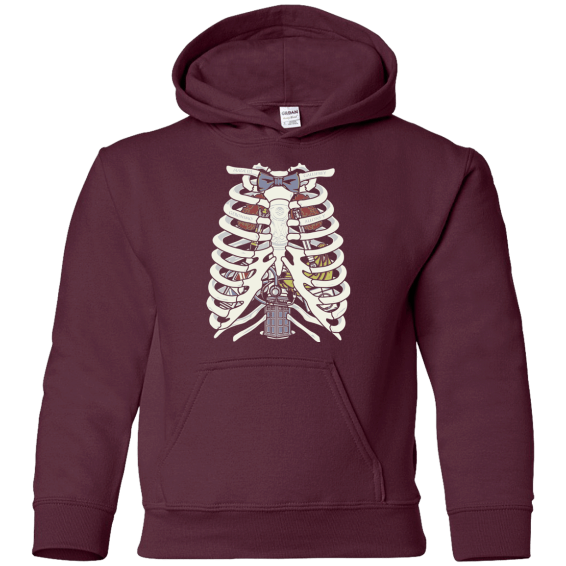 Sweatshirts Maroon / YS Doctor Inside Youth Hoodie