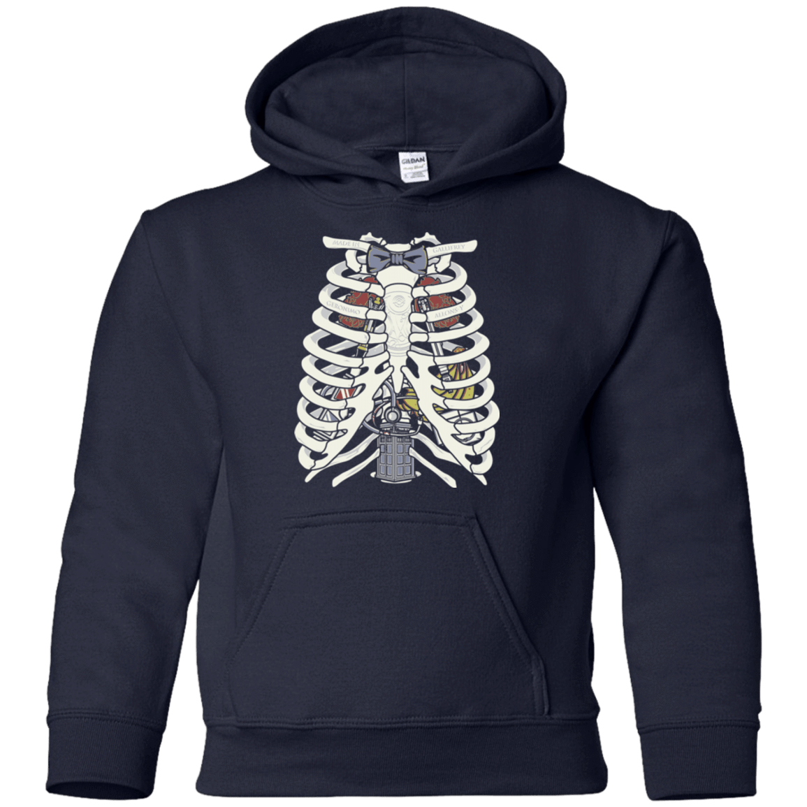 Sweatshirts Navy / YS Doctor Inside Youth Hoodie