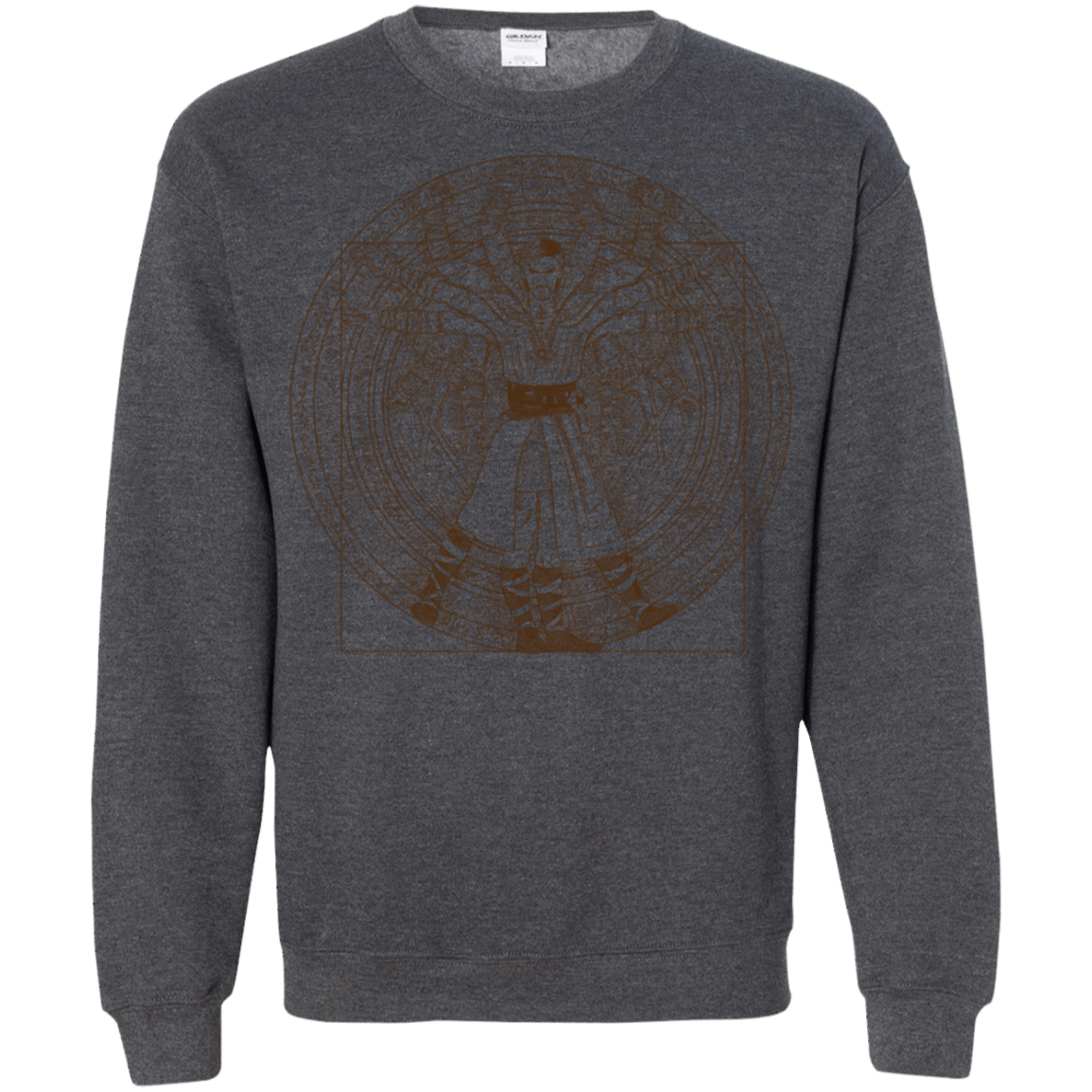 Sweatshirts Dark Heather / S Doctor Stranger Vitruvian Crewneck Sweatshirt