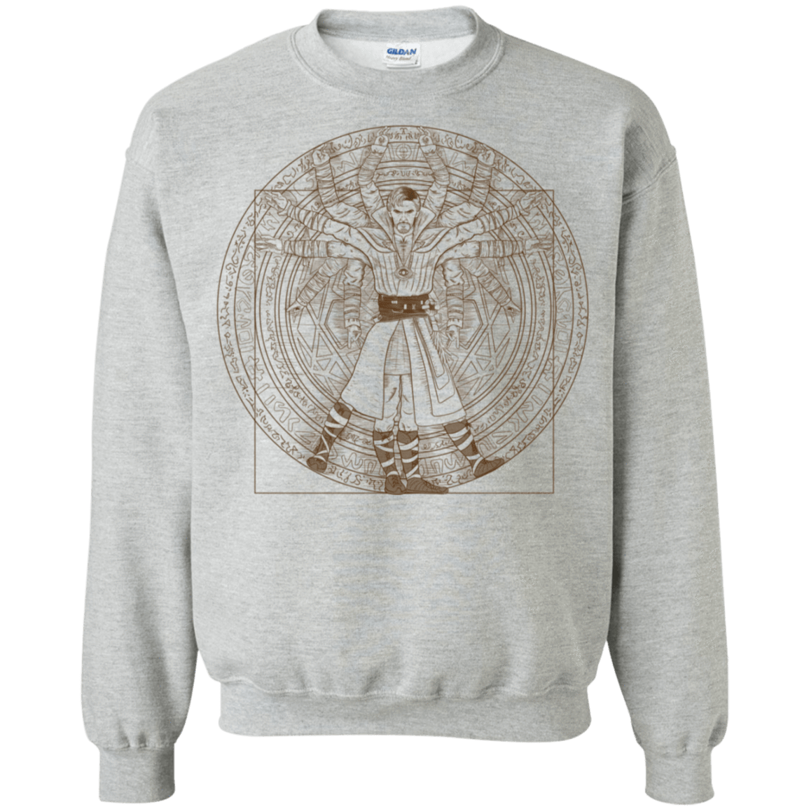 Sweatshirts Sport Grey / S Doctor Stranger Vitruvian Crewneck Sweatshirt