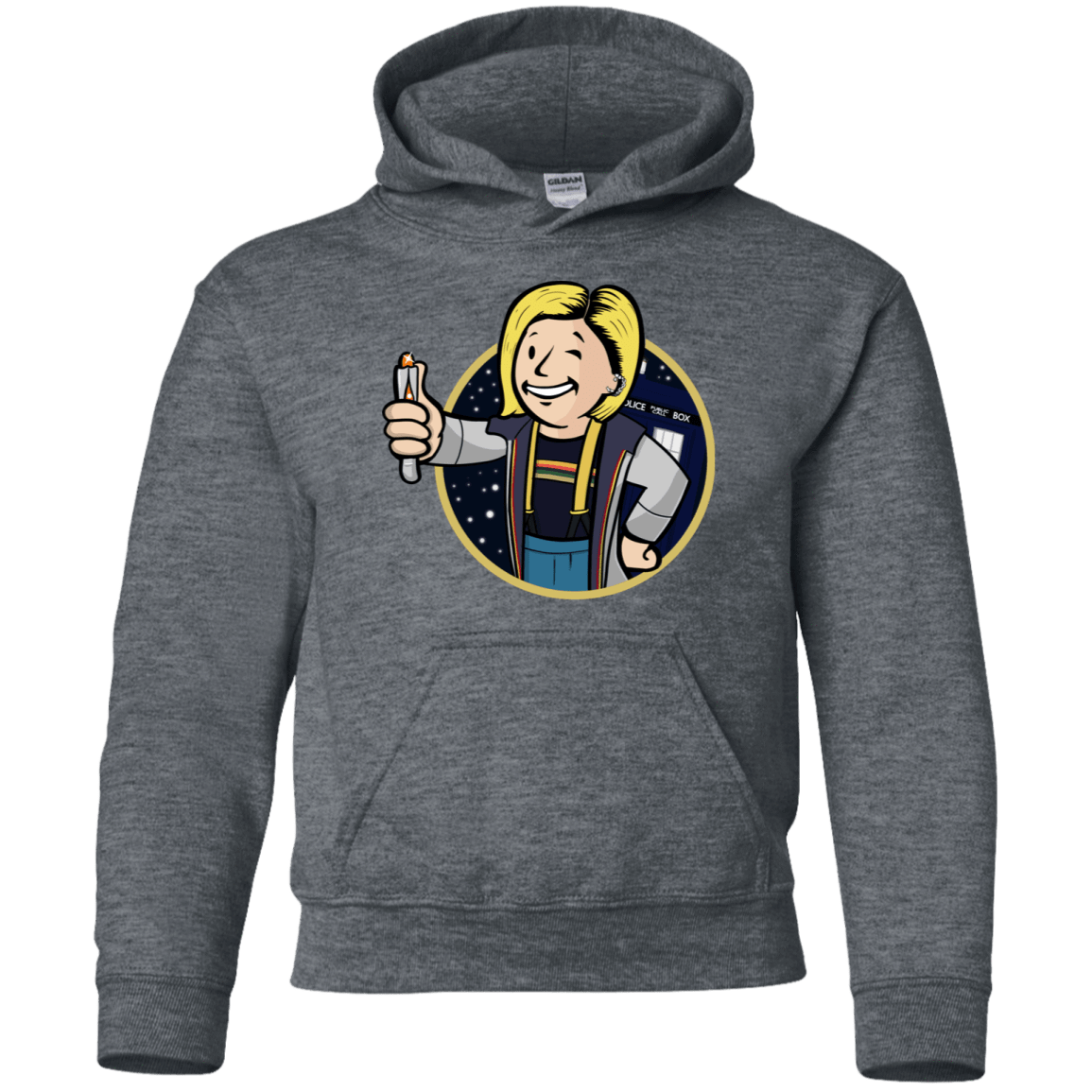 Sweatshirts Dark Heather / YS Doctor Vault Youth Hoodie
