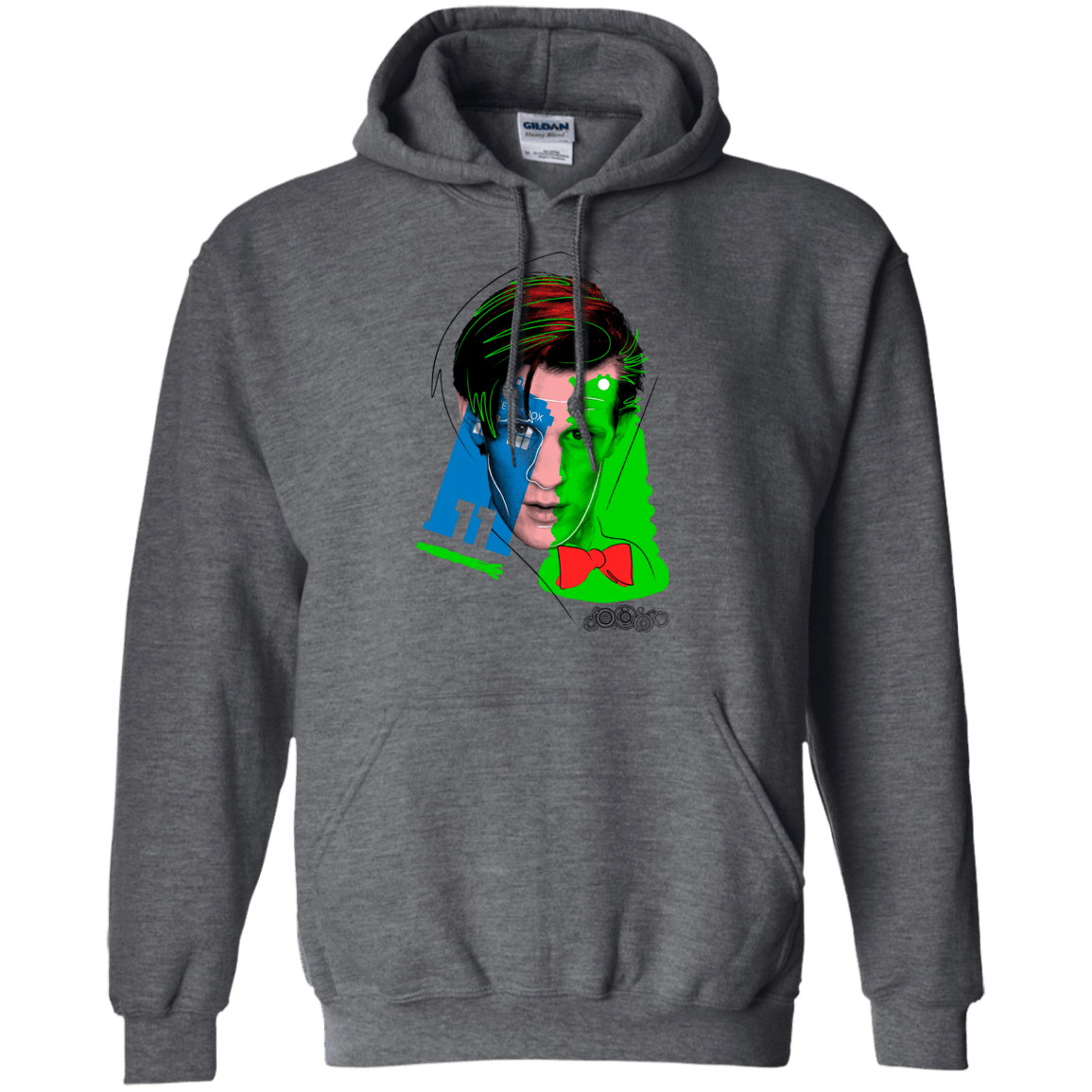 Sweatshirts Dark Heather / S Doctor Warwhol 11 Pullover Hoodie