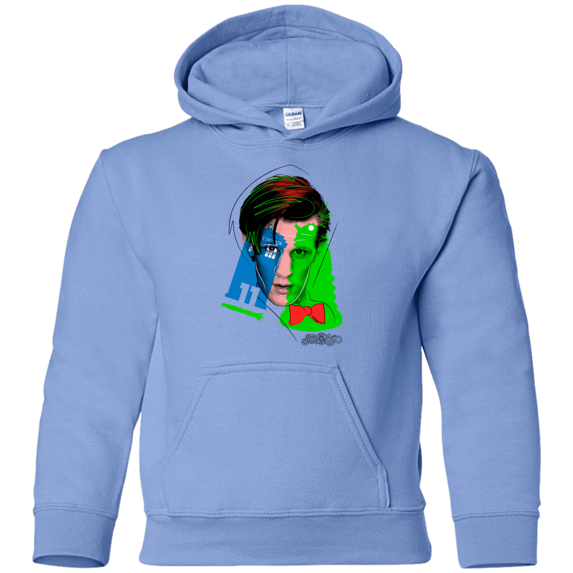 Sweatshirts Carolina Blue / YS Doctor Warwhol 11 Youth Hoodie