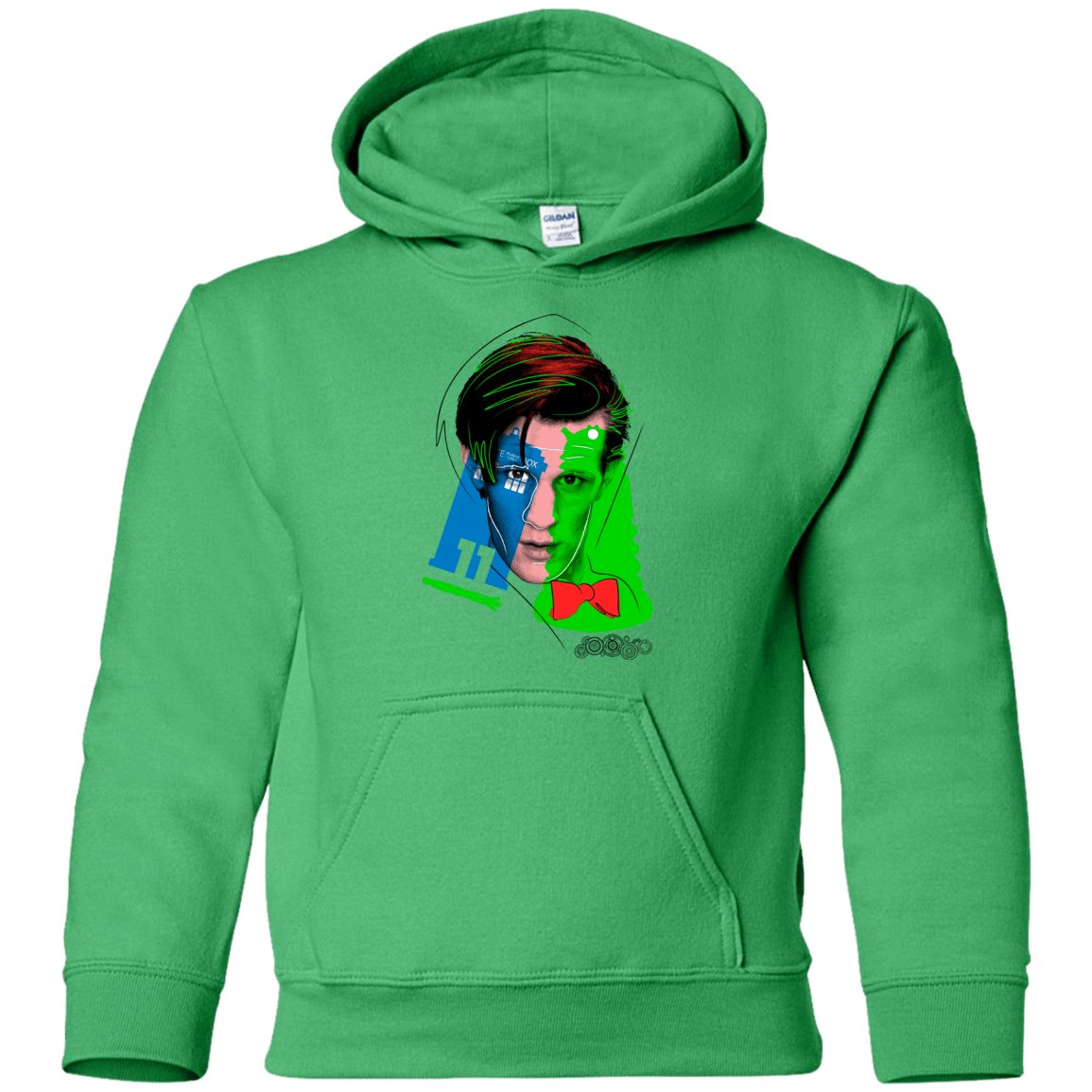 Sweatshirts Irish Green / YS Doctor Warwhol 11 Youth Hoodie