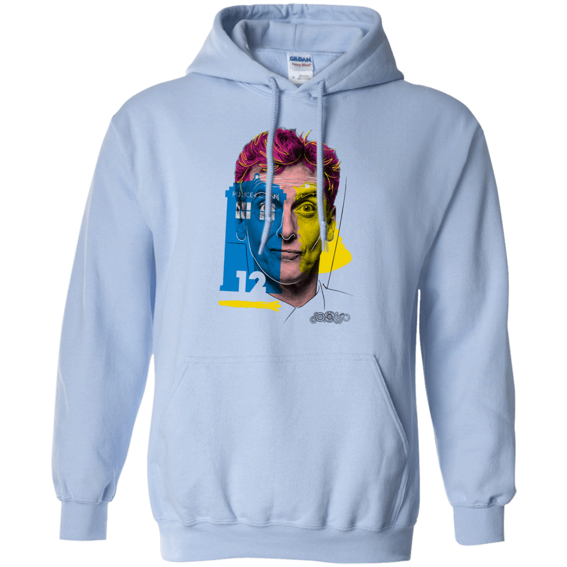 Sweatshirts Light Blue / S Doctor Warwhol 12 Pullover Hoodie